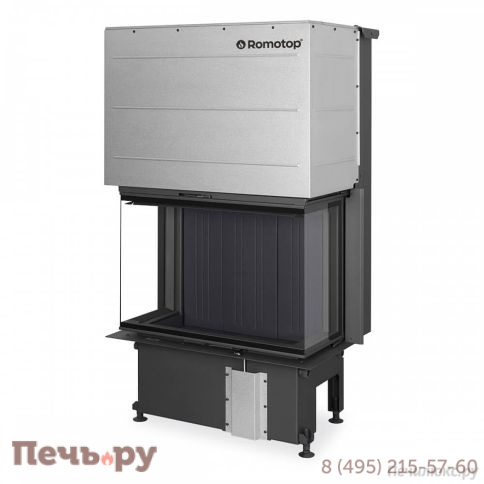 Каминная топка Romotop Impression C 2G L 67.61.34.21 черный шамот фото 2