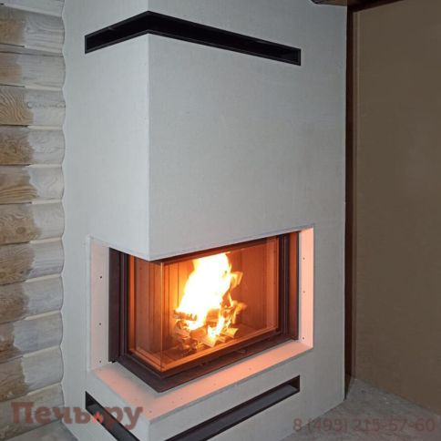 Каминная топка Romotop Impression R/L 2G L 83.60.34.21 черный шамот фото 11