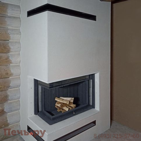 Каминная топка Romotop Impression R/L 2G L 83.60.34.21 черный шамот фото 12