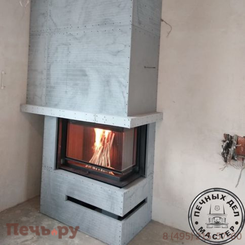 Каминная топка Romotop Impression R/L 2G L 83.60.34.21 черный шамот фото 5