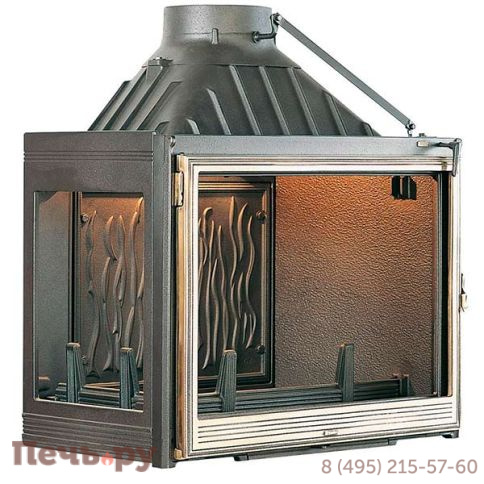 Каминная топка Seguin Europa 7 два стекла (стекло слева) фото