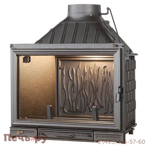 Каминная топка Seguin Kiteflam с двойной подачей воздуха фото