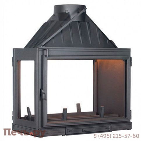 Каминная топка Seguin Multivision 8000 Double Face 3 стекла фото