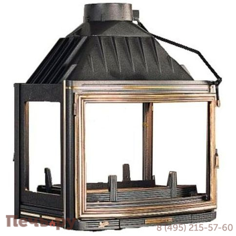 Каминная топка Seguin Panoramic 4 стекла, оба фасада изогнутые фото