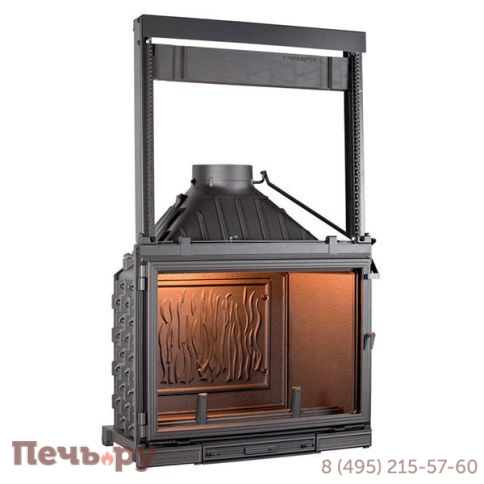 Каминная топка Seguin Super 8 с гильотиной, с двойной подачей воздуха фото 2