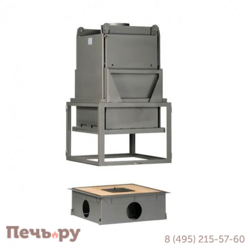 Каминная топка Totem Suspendu 4 Faces 800 (подвесная; c основанием) фото