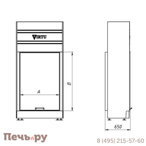 Каминная топка Virtu Style Close Pro VB 6090 фото 2