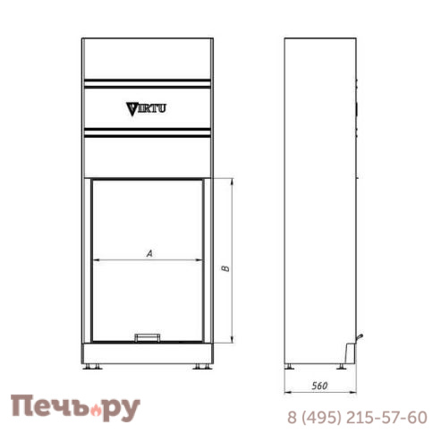Каминная топка Virtu Style Close Pro VS 6090 фото 2