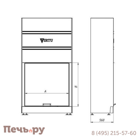 Каминная топка Virtu Style Close Pro VS 8060 фото 2