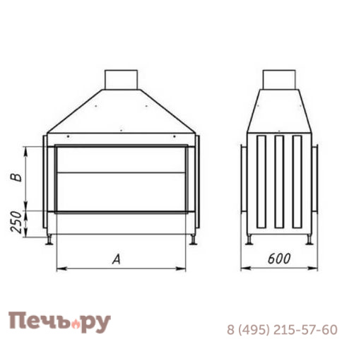 Каминная топка Virtu Style Space VB 10050 фото 3