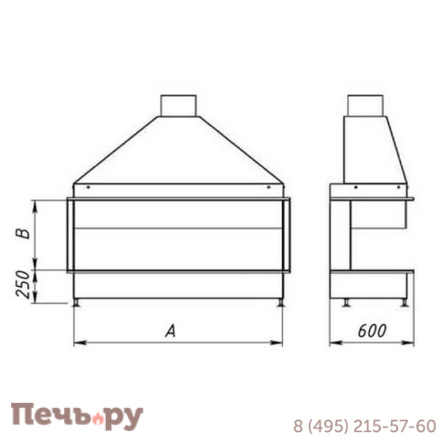 Каминная топка Virtu Style Space VK 12050 фото 4