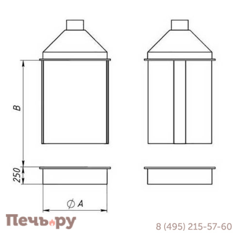 Каминная топка Virtu Style Space VO-SC со стеклами фото 4