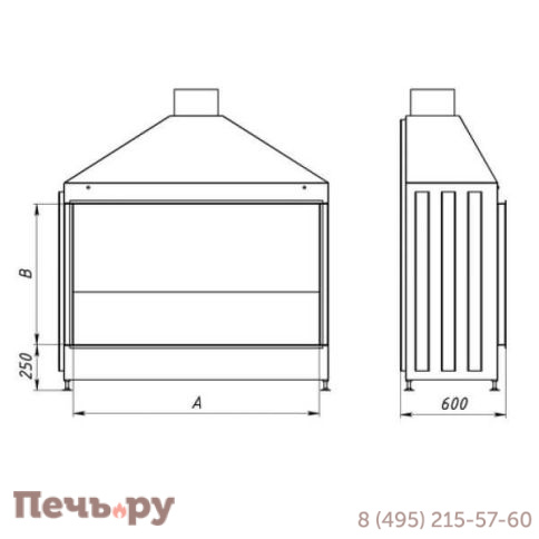 Каминная топка Virtu Style Space VS 13090 фото 3