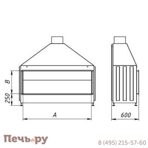Каминная топка Virtu Style Space VS 15070 фото 4
