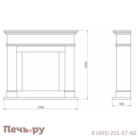 Каминный портал Альбатрос фото 2