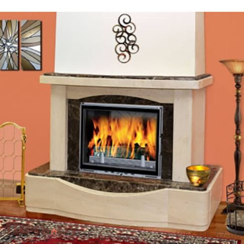 Каминный портал Promet Прима  (Imperadore Dark и Crema Nova полированный ) фото