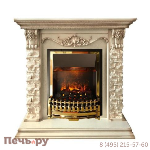 Каминокомплект Dimplex Opti-Myst Adriana - Cлоновая кость с очагом Atherton фото