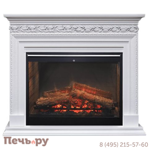 Каминокомплект Dimplex Optiflame Valletta - Белый с очагом Symphony DF3020-INT фото