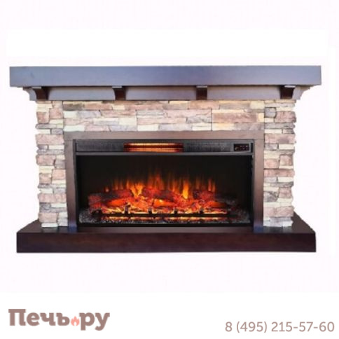 Каминокомплект InterFlame ФлэгСтоун /Flagstone/ с очагом Foton 36 LED FX фото