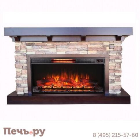 Каминокомплект InterFlame ФлэгСтоун /Flagstone/ с очагом Foton 42 LED FX QZ фото