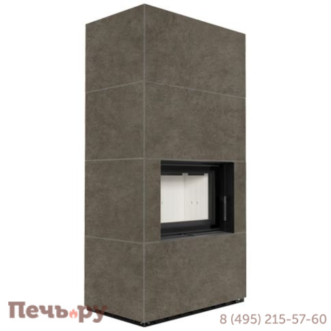 Каминокомплект Kratki Pro Floki в облицовке Fokos Piombo фото 3