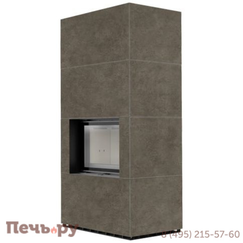 Каминокомплект Kratki Pro Floki в облицовке Fokos Piombo фото 4