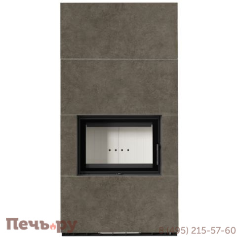 Каминокомплект Kratki Pro Floki в облицовке Fokos Piombo фото