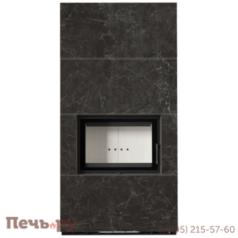 Каминокомплект Kratki Pro Floki в облицовке Naturali Nero Greco фото