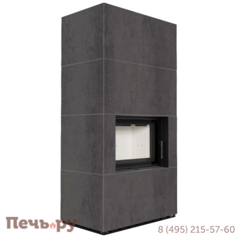 Каминокомплект Kratki Pro Floki в облицовке Naturali Pietra di Savoia Antrancite Bocciardata фото 3