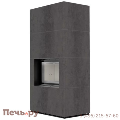 Каминокомплект Kratki Pro Floki в облицовке Naturali Pietra di Savoia Antrancite Bocciardata фото 4