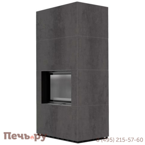 Каминокомплект Kratki Pro Floki в облицовке Naturali Pietra di Savoia Antrancite Bocciardata фото 6