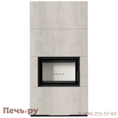 Каминокомплект Kratki Pro Floki в облицовке Naturali Pietra di Savoia Perla Bocciardata фото