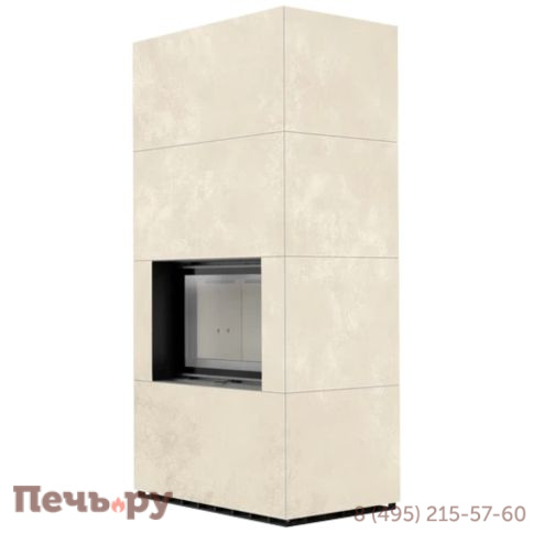 Каминокомплект Kratki Pro Floki в облицовке Oxide Bianco фото 6