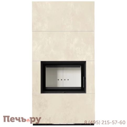 Каминокомплект Kratki Pro Floki в облицовке Oxide Bianco фото