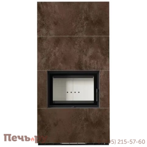 Каминокомплект Kratki Pro Floki в облицовке Oxide Moro фото