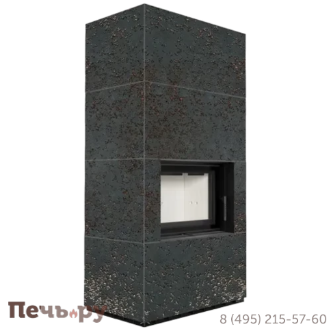 Каминокомплект Kratki Pro Floki в облицовке Oxide Nero фото 3