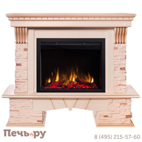 Каминокомплект RealFlame Sorento WT с очагом Saphir 25.5 фото 2