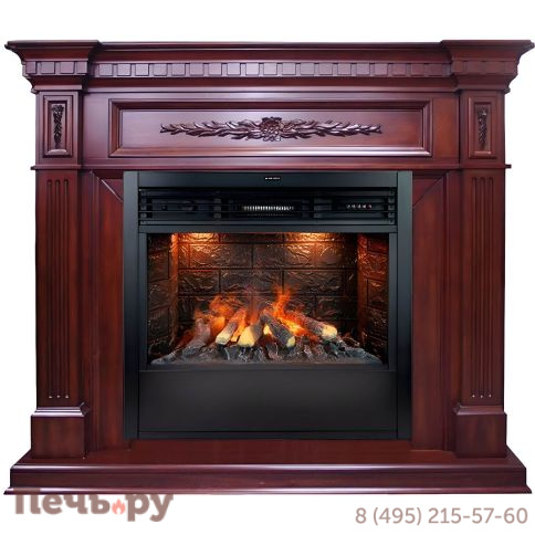 Каминокомплект Royal Flame Luxemburg Темная вишня с очагом Design B800RF 3D фото