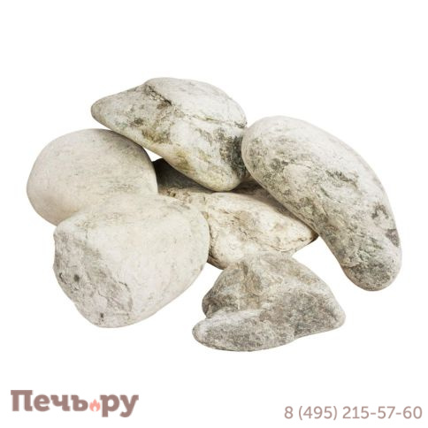 Камни для бани Нефрит шлифованный (ведро 10 кг.) фото