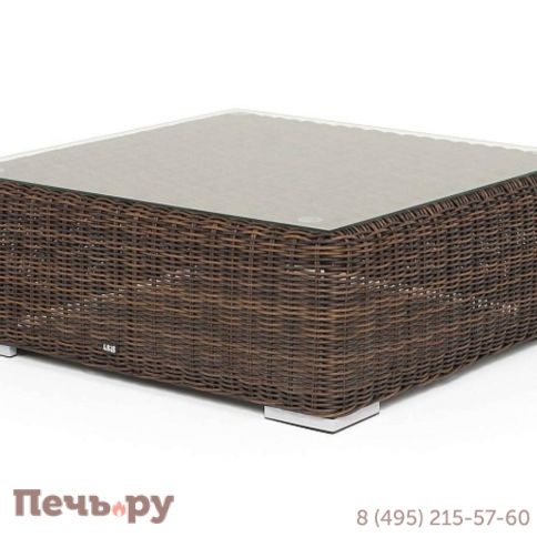 Капри 4SiS журнальный столик плетеный, цвет коричневый фото 2
