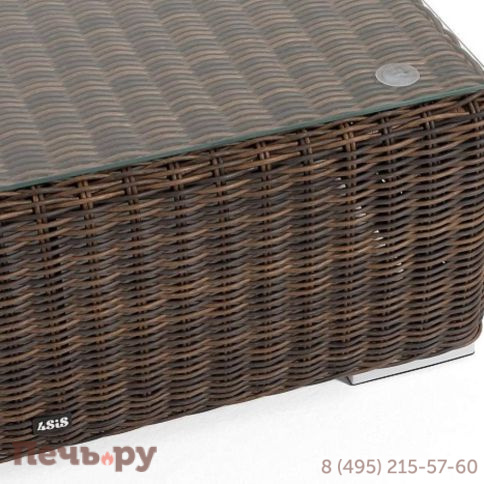 Капри 4SiS журнальный столик плетеный, цвет коричневый фото 3