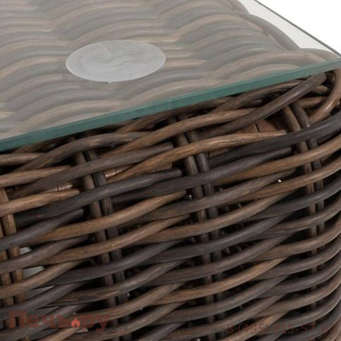 Капри 4SiS журнальный столик плетеный, цвет коричневый фото 4