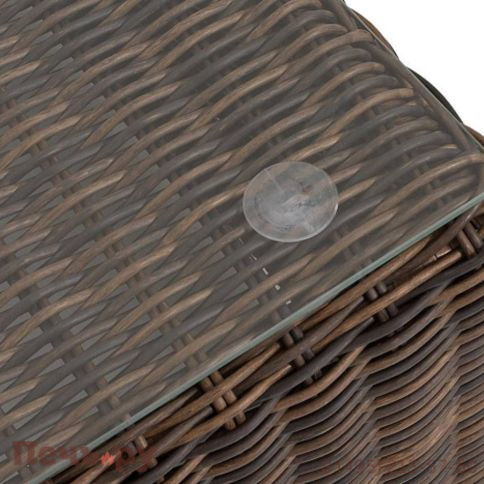 Капри 4SiS журнальный столик плетеный, цвет коричневый фото 5