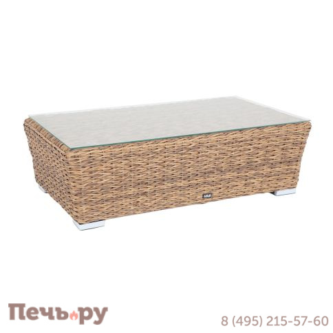 Капучино 4SiS журнальный столик из искусственного ротанга (гиацинт), цвет соломенный фото 11