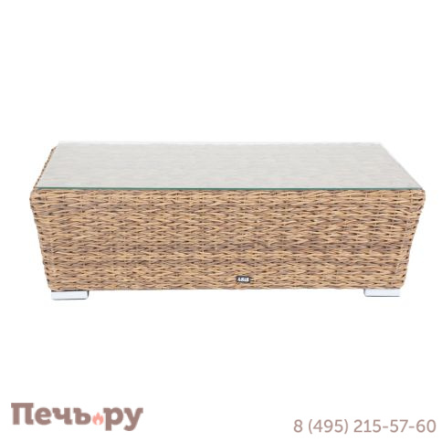 Капучино 4SiS журнальный столик из искусственного ротанга (гиацинт), цвет соломенный фото 12