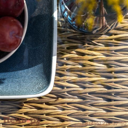 Капучино 4SiS журнальный столик из искусственного ротанга (гиацинт), цвет соломенный фото 9