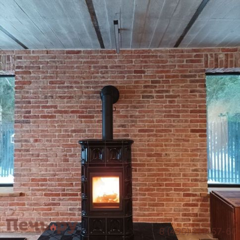 Керамическая печь ABX Kaledonie EXclusive низкая - вставка Orion фото 4