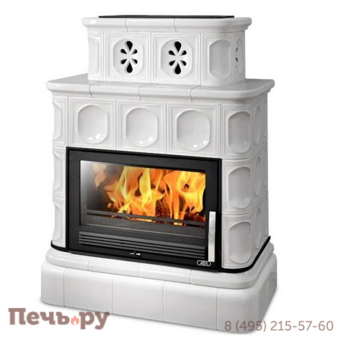 Керамическая печь ABX Karelie, с кафельным цоколем, с теплообменником фото 3