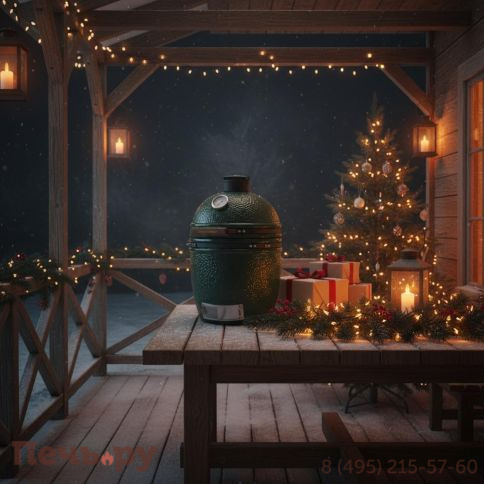 Керамический гриль Green Kamado L фото 2