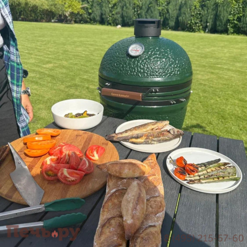 Керамический гриль Green Kamado M фото 22